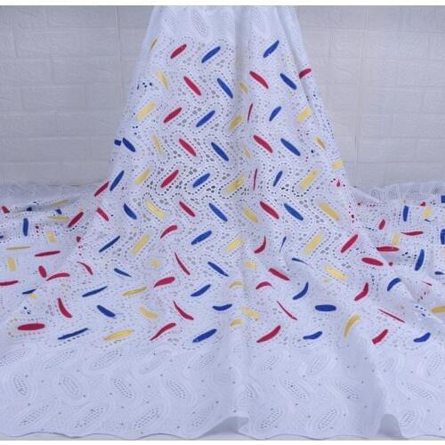 Pure Cotton African Lace Fabric 2019 High Quality Lace Beautiful Embroidery Swiss Voile Lace In Switzerland For Travel Party1722