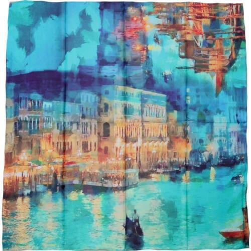 ELEGANT HANDMADE BRAND 100%Twill Silk Scarf TWIC-209437