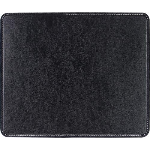 Leather mousepad rubber base non-slip laptop notebook mouse mat for office/ work/gamer/lol