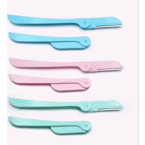 Pink Eyebrow Razors Easy Using Eye Brow Trimmer Portable Facial Hair Remover For Makeup