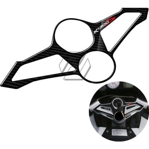 3D Carbon-look Upper Triple Yoke Cover Protector Case for BMW K1300S 2009-2016