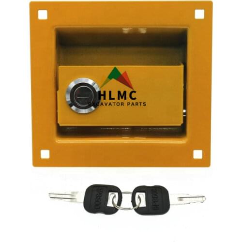 Excavator parts Side door lock cover hydraulic pump door lock E308 For caterpillar side cover lock