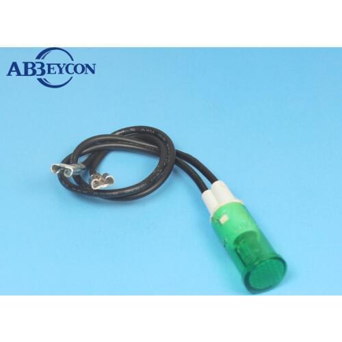 ZS94 green head 12.5mm high brightness 10mm plastic cooker hood pilot lamp