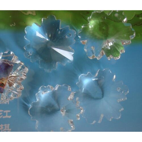 10pcs/lot 40mm crystal curtain beads crystal snowflake beads with 2 holes Wedding & Home Decoration