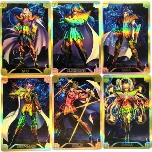 12pcs/set Saint Seiya Original Hangzhou City Toys Collection Book Hobbies Hobby Collectibles Game Collection Anime Cards