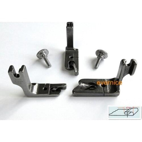 3 High Shank Hemmer Feet 1/8",3/16",1/4" For Babylock Janome Brother Pq1500