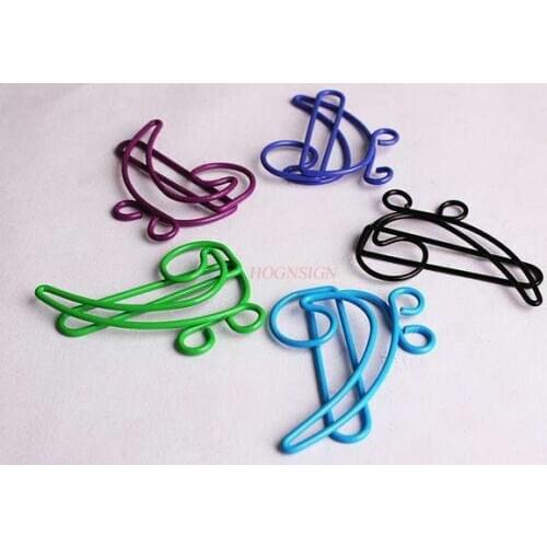 8pcs Paper Clip Note Shape Colorful Paper Clip Paper Clip Folder Student Supplies Pin Vintage