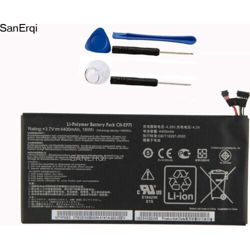 For Asus C11-EP71 Tablet Battery For ASUS Pad MeMo EP71 N71PNG3 4400mAh Battery