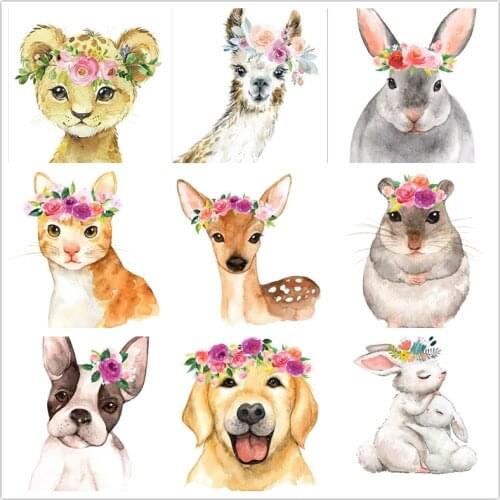 2020 Diamond Painting Cute Animals DIY 5D Full Embroidery Mosaic Cross Stitch Cat Dog Children Room Decorative Painting