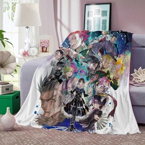 Anime Musife Hunter X Hunter Flannel Blanket 3D Print Throw Blanket for Adult Home Decor Bedspread Sofa Bedding Flannel Quilts