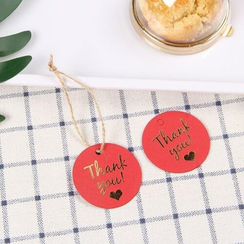 10pcs Red Black Golden Thank You Tag, birthday Gift Tags, Wedding Thank You Tags,Thank You Printable, Favor Tag,for you Label