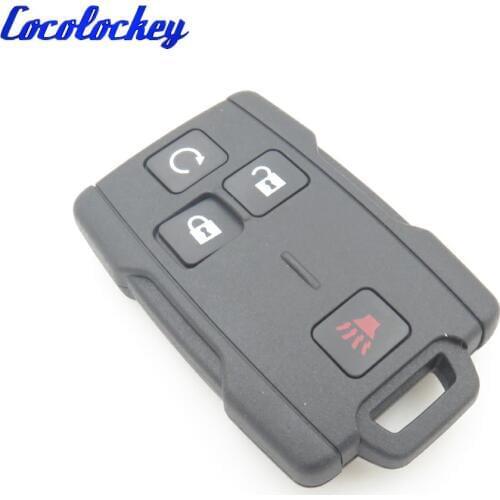 Cocolockey Replacement Keys Car Key Shell for GMC Silverado SIERRA CANYON 2014-2017 4 Buttons Keyless Enter CAR STYLING USA SUV