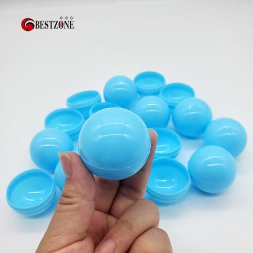 20Pcs/Lot Diameter 38MM Surprise Ball Capsule Toys Plastic PP Macaron Mint Blue Empty Can Open Kids Drawing For Vending Machine