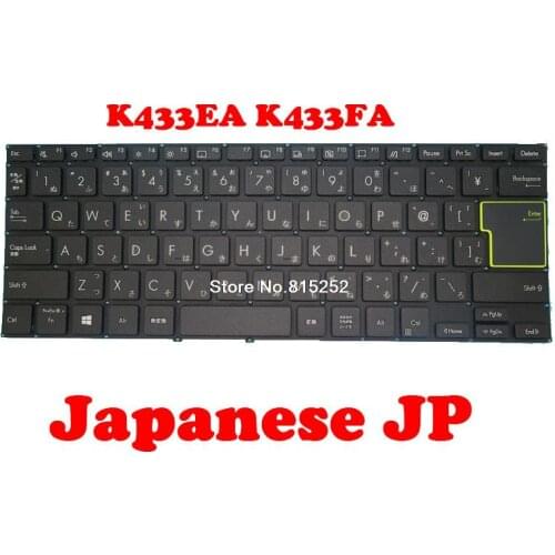 Laptop Keyboard For ASUS K433EA K433FA Without Frame Black Japanese JP