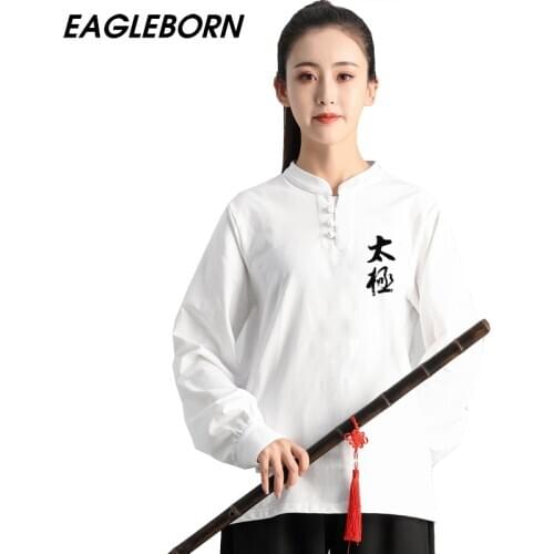 New Autumn Tai Chi Clothing Custom Logo Team Long Sleeve Suit for Women Traditional Chinese Clothing for Women Kung Fu Uniform