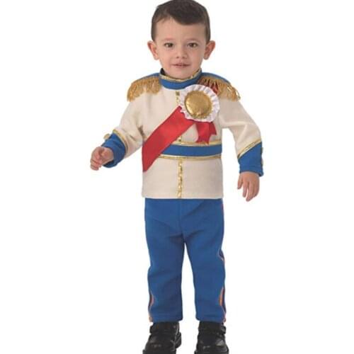 Baby Boys Palace Prince Halloween Cosplay Costumes Children Carnival Party Stage Performance Role Play Outfit Kids Shirt Pants