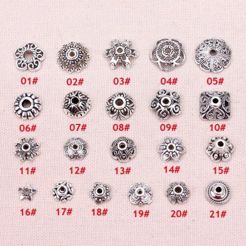 Meibeads 100pcs/lot silver color beads cap receptacle jewelry DIY Jewelry Findings making for beads jewelry findings UF7029