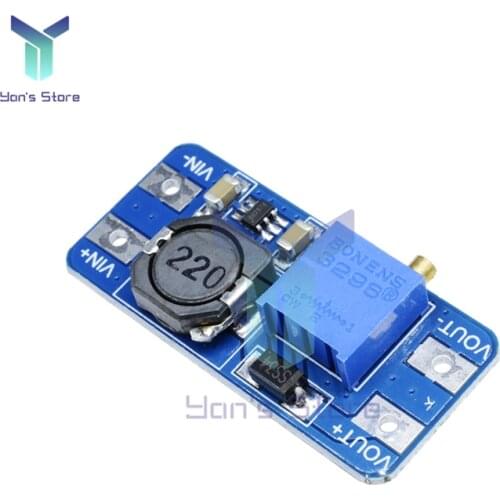 MT3608 2A DC-DC Adjustable Boost Module Step Up Converter Power Supply Module Boost MAX output 10W DIY Kit DC2-28V For Arduino