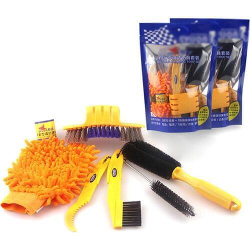 Bicycle Chain Cleaner Set Scrubber Brushes Cleaning Tools Kit Bicycle Accessories spazzola catena moto czyszczenie lancucha