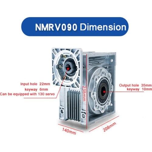 NMRV90 turbo worm 100 ratio reducer CNC round pipe intersecting wire cutting machine with 130 servo