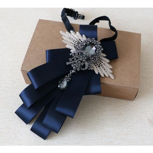 New Free Shipping fashion 2016 male MENS British men diamond knot and bow tie wedding groom Groomsmen butterfly multi ON SALE