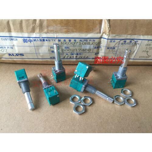 Original new 100% RK097 vertical rotary coding switch 20 positioning pulse belt switch shaft 27MM