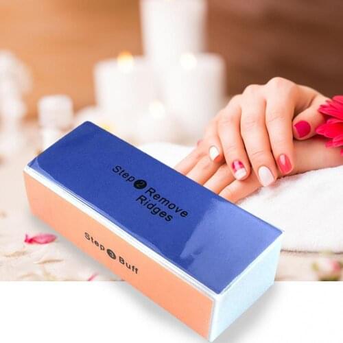 Rectangular Sponge Four Sides Buffer Nail File Grinder Polishing Manicure Tool Manicure Machine Nail Polish Pen Nail File Nail