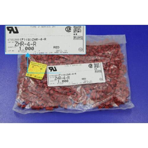 ZHR-4-R Housings Red color Connectors terminals housing 100% new and original parts