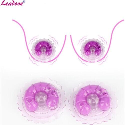 1 Pair Nipple Clip Vibrators Nipple Breast Massage G spot Stimulation Nipple Sticker Vibrators Sex Toys for Women XN0021