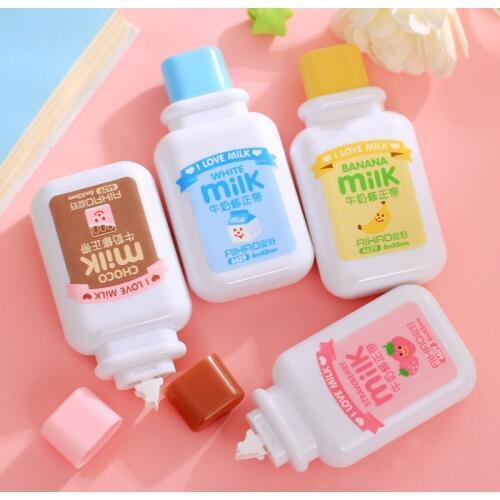 1 PCS New Lovely Milk Correction Tape Material Escolar Kawaii Stationery School Office Supplies Papelaria 6m
