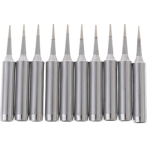 10Pcs/Set Lead Free Replacement Soldering Solder Iron Tips 900M-T-I for Hakko Saike 936 852d+ 909D