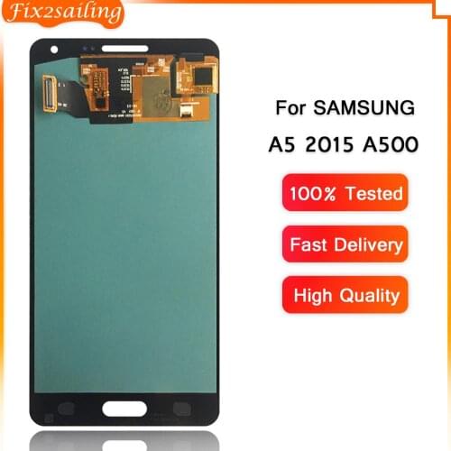 100% Tested Working LCD Touch Screen Assembly For Samsung Galaxy A5 2015 A500 A500F A500FU A500H LCD Display LCD For Samsung A5