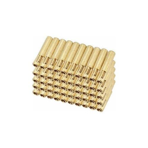 100pcs M2 10+3mm Male Thread Brass Round Standoff Spacer Screw PCB Pillar