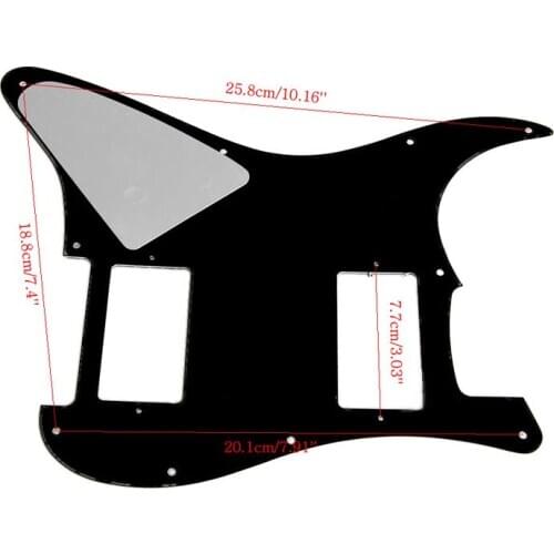 3Ply Guitar Pickguard for stratocaster Strat 2 HH Humbucker 77HC