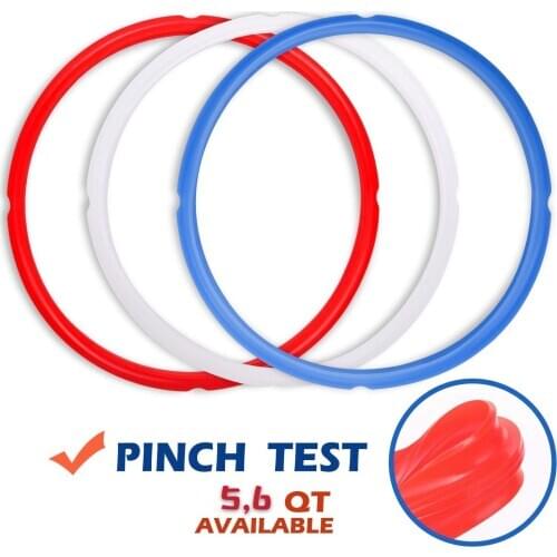 3 Pack Silicone Sealing Ring Bonuses Sealer Instant Pot Silicone Seal Ring Replacement Perfect Accessory for 5/6 qt Instant Pot