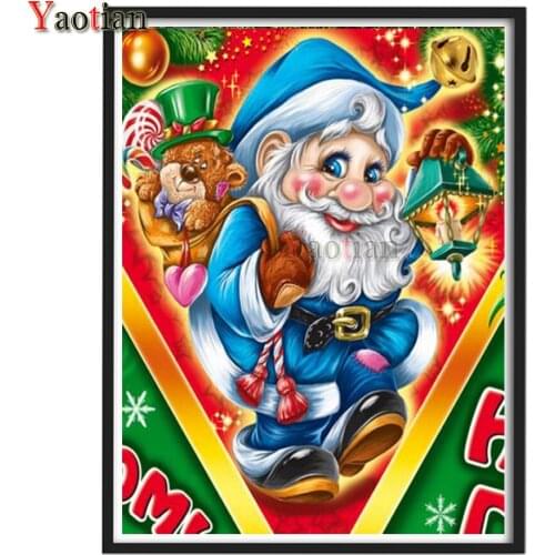 5D DIY Square/Round Diamond Diamond Painting Cartoon Painting Santa Claus Picture Cross Stitch Embroidery Christmas Artwork