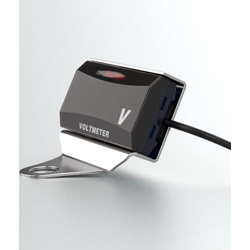 Safe Motorcycle Voltmeter Set Silver colorful Waterproof DC10-150V LED