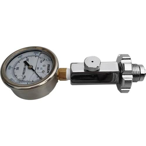Scuba Dive Diving Cylinder Tank High Pressure Checker Gauge 6000 PSI 400 BAR