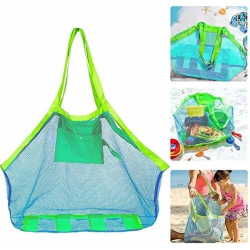 Baby Sand Away Protable Mesh Bag Kids Beach Toys Clothes Towel Bag Baby Toy Storage Sundries Bags Women Cosmetic Makeup Bags