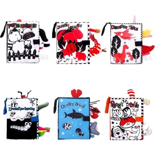 J60B Soft Development Books for Infants/Babies Hands-on&Expression Ability Training Kids Interest Development Book