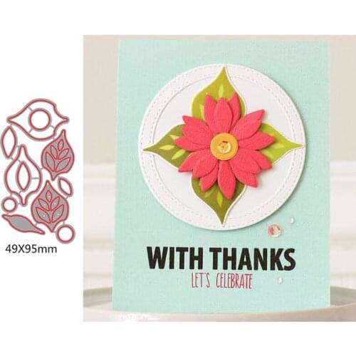 Create A Special Flower Graceful Leaves Petals Combine A Beautiful Flower Metal Cutting Dies For New DIY Scrapbooking Album Card
