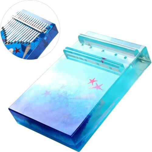 NEW Transparent Silicone Mould Dried Flower Resin Decorative Craft DIY 17-tone thumb piano Mold Epoxy Resin Molds For Jewelry