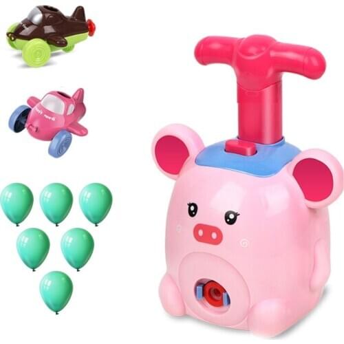 New Power Balloon Launch Tower Puzzle Toy Fun Educational Inertia Energy Balloon Kids Car Toy Popular Gift Toys