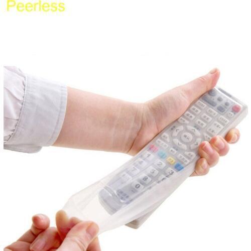 Peerless 1 pcs Silicone Video Home TV Air Condition Remote Controler Protector Case Cover Waterproof Dust Jacket Pouch Bags