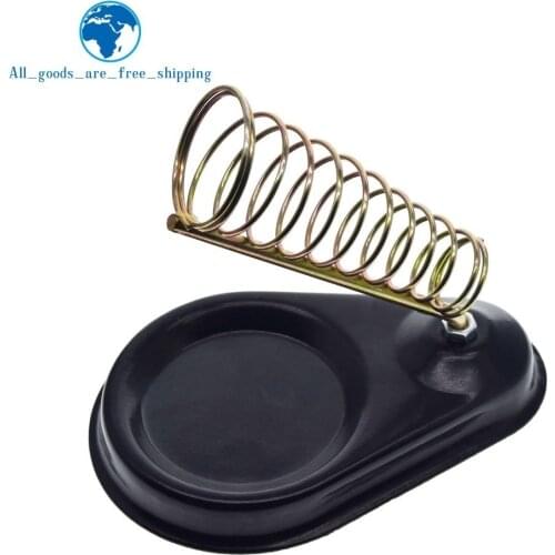 TZT Metal Iron Useful Solid Metal Base Soldering Iron Bracket Stand Holder Support Station Frame Portable for Electrical Working