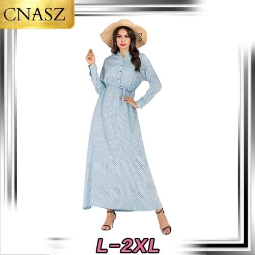 Latest Muslim Abaya Turkey Dubai Morocco Womens Printed Dress Dress Marocain Islamic Bangladesh Malaysia Muslim Clothes Women