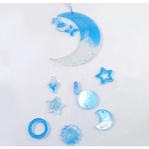 Transparent Silicone Mould Dried Flower Resin Decorative Craft DIY Wind chime charm Mold Epoxy Resin Molds For Jewelry