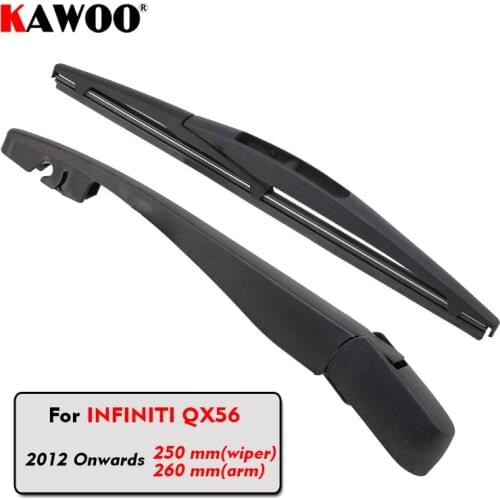 KAWOO Car Rear Wiper Blade Blades Back Window Wipers Arm For Infiniti QX56 Hatchback (2012-) 250mm Car Accessories Styling