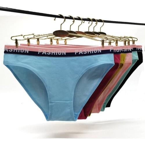 12 Pieces Womens Panties Underwear Ladies Fashion Multi-Colors Briefs Female Cotton Breathable Lingerie Panty Female Underpants