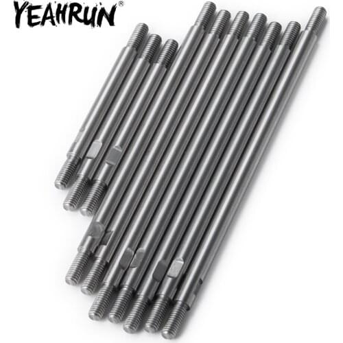 YEAHRUN 10pcs 313mm/324mm Wheelbase Stainless Steel Steering Linkage Kit for TRAXXAS TRX-4 1/10 RC Crawler Car Upgrade Parts